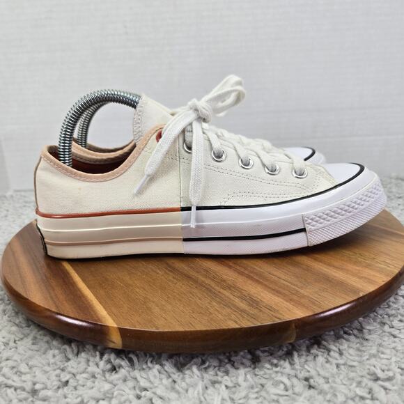 Converse Chuck 70 Low Sunblocked White Casual Y2K Lace Up Daily Sneaker Womens 8 - Picture 3 of 14